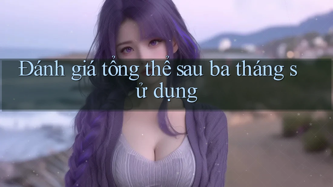 Đánh giá tổng thể sau ba tháng sử dụng Đánh giá tổng thể sau ba tháng sử dụng