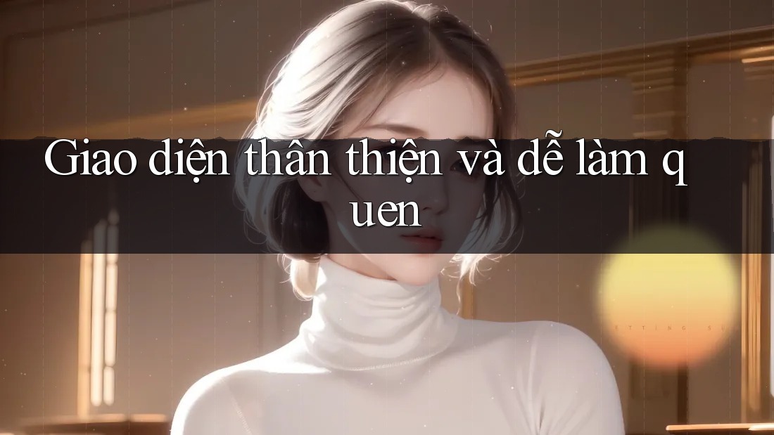 Giao diện thân thiện và dễ làm quen Giao diện thân thiện và dễ làm quen