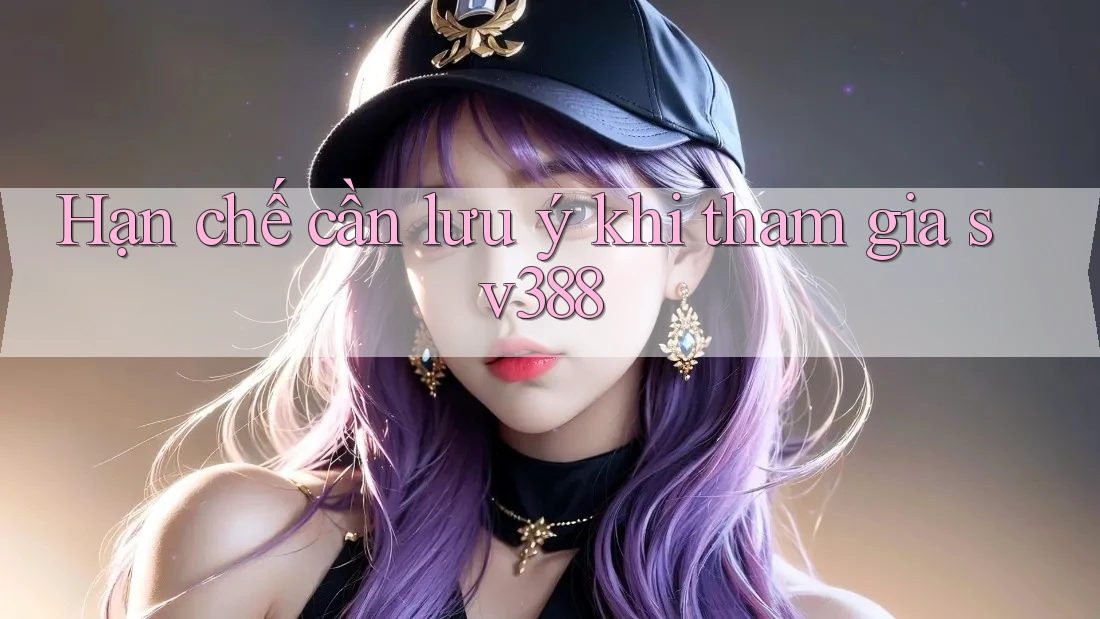 Hạn chế cần lưu ý khi tham gia sv388 Hạn chế cần lưu ý khi tham gia sv388