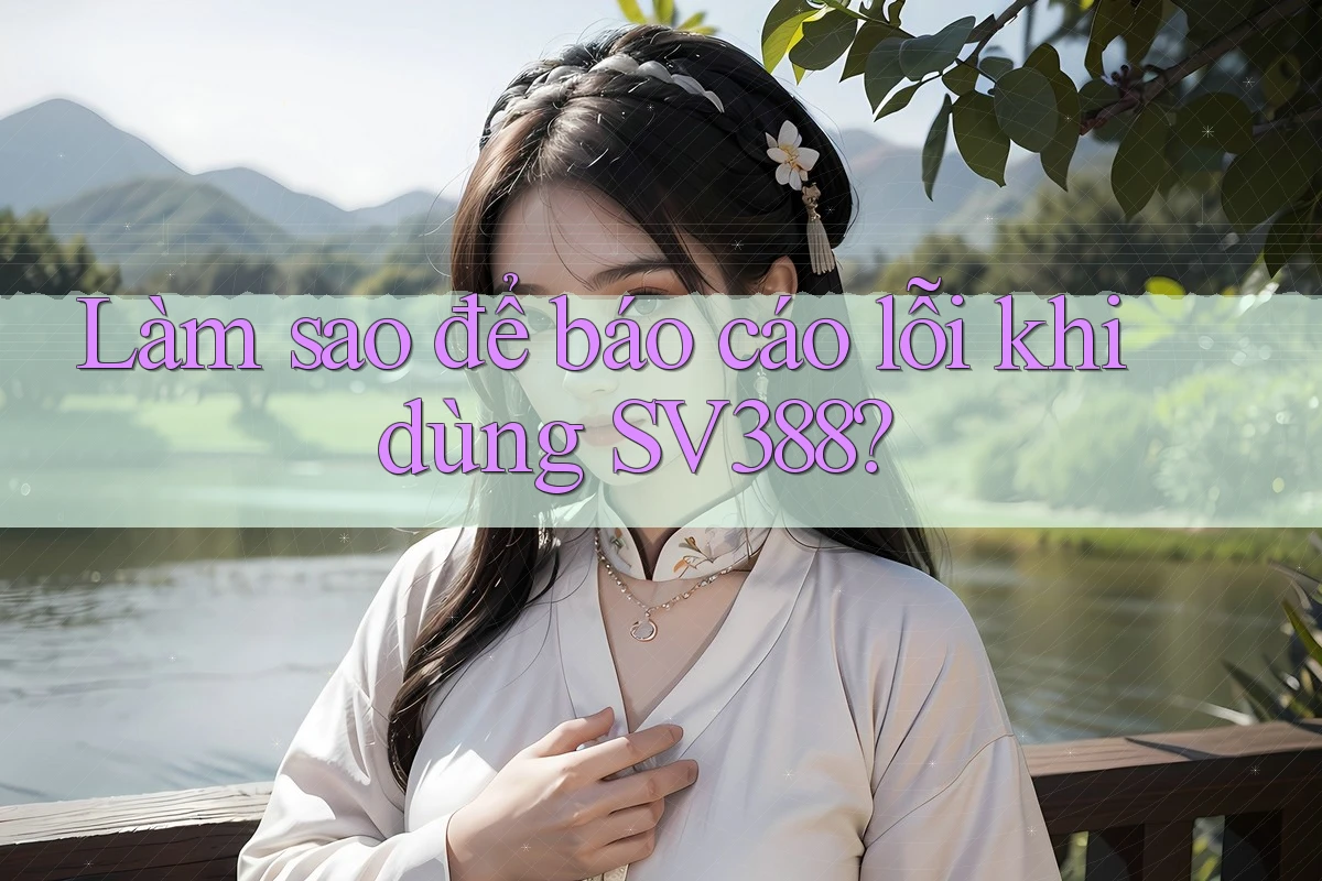 Làm sao để báo cáo lỗi khi dùng SV388? Làm sao để báo cáo lỗi khi dùng SV388?