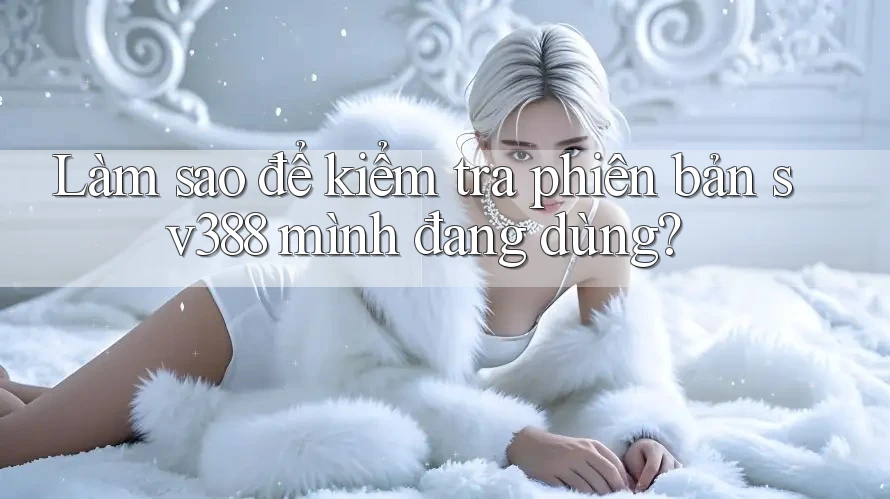 Làm sao để kiểm tra phiên bản sv388 mình đang dùng? Làm sao để kiểm tra phiên bản sv388 mình đang dùng?