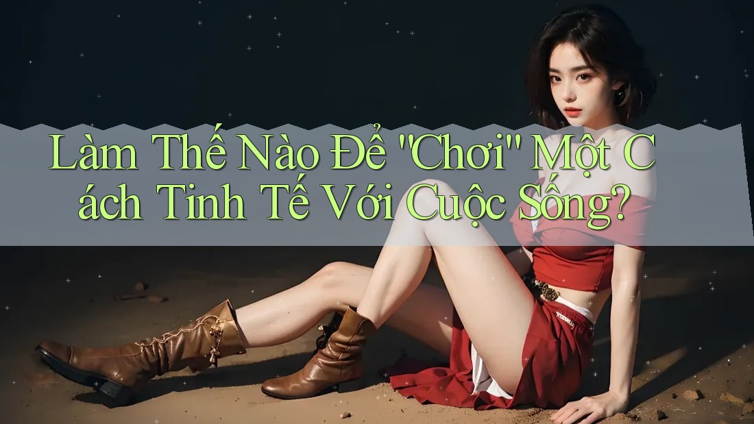 Làm Thế Nào Để “Chơi” Một Cách Tinh Tế Với Cuộc Sống? Làm Thế Nào Để “Chơi” Một Cách Tinh Tế Với Cuộc Sống?