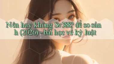 Nên hay không Sv388 để so sánh (2026)   bài học về kỷ luật