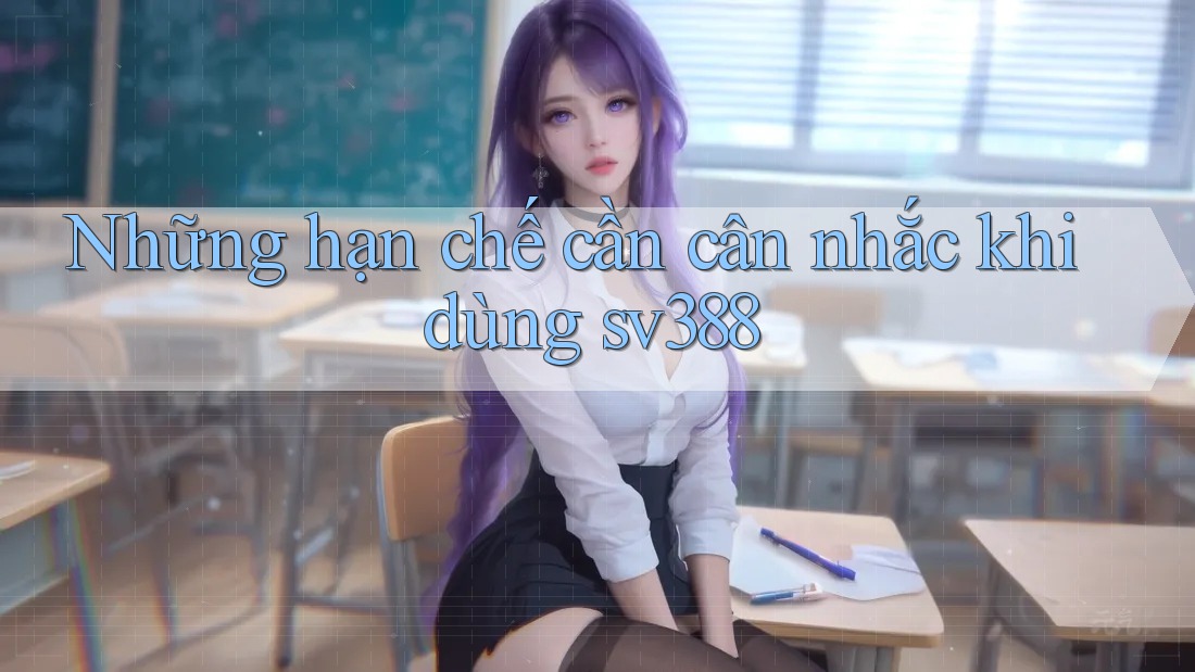 Những hạn chế cần cân nhắc khi dùng sv388 Những hạn chế cần cân nhắc khi dùng sv388