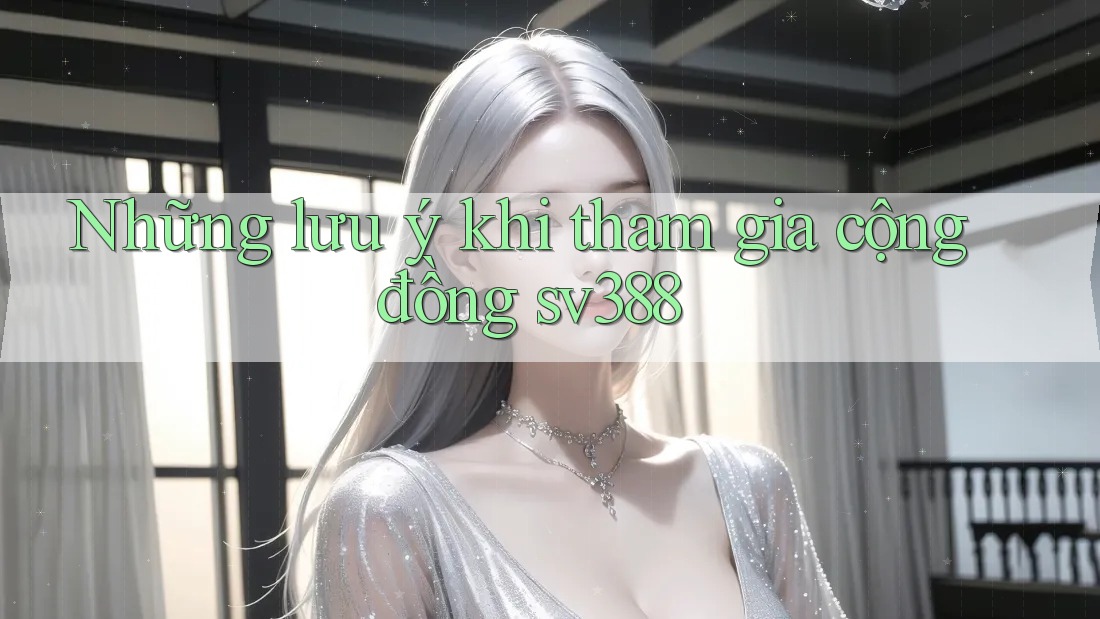 Những lưu ý khi tham gia cộng đồng sv388 Những lưu ý khi tham gia cộng đồng sv388