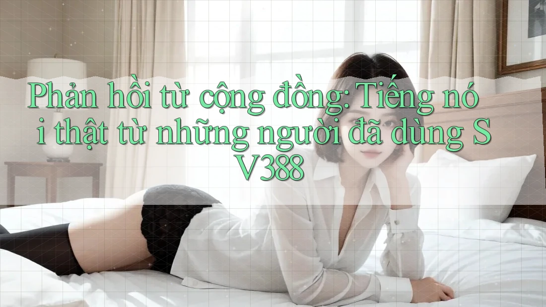 Phản hồi từ cộng đồng: Tiếng nói thật từ những người đã dùng SV388 Phản hồi từ cộng đồng: Tiếng nói thật từ những người đã dùng SV388
