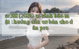 sv388 (2026) so sánh bảo mật hướng dẫn cơ bản cho dân pro