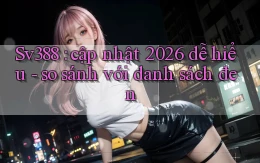 Sv388 cập nhật 2026 dễ hiểu   so sánh với danh sách đen