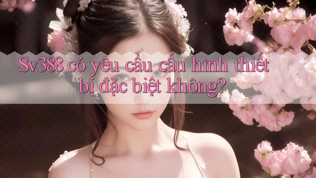 Sv388 có yêu cầu cấu hình thiết bị đặc biệt không?