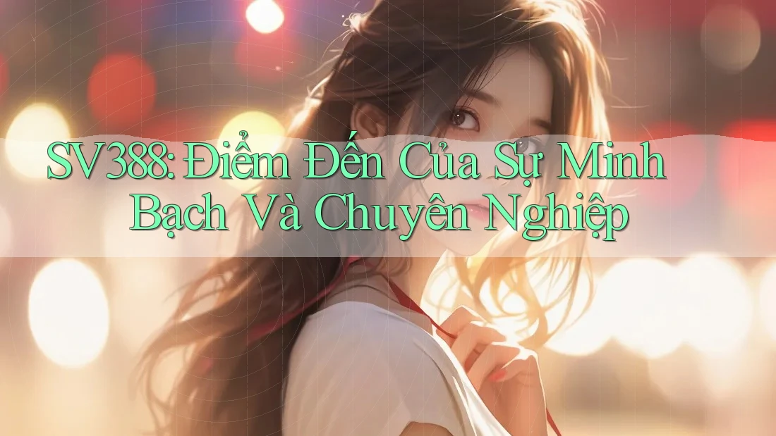 SV388: Điểm Đến Của Sự Minh Bạch Và Chuyên Nghiệp SV388: Điểm Đến Của Sự Minh Bạch Và Chuyên Nghiệp