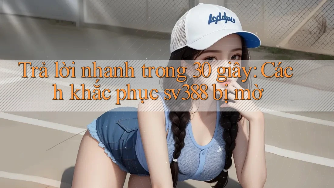 Trả lời nhanh trong 30 giây: Cách khắc phục sv388 bị mờ Trả lời nhanh trong 30 giây: Cách khắc phục sv388 bị mờ