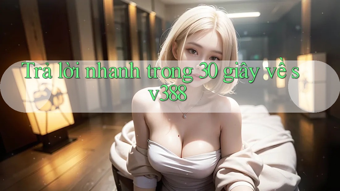 Trả lời nhanh trong 30 giây về sv388 Trả lời nhanh trong 30 giây về sv388