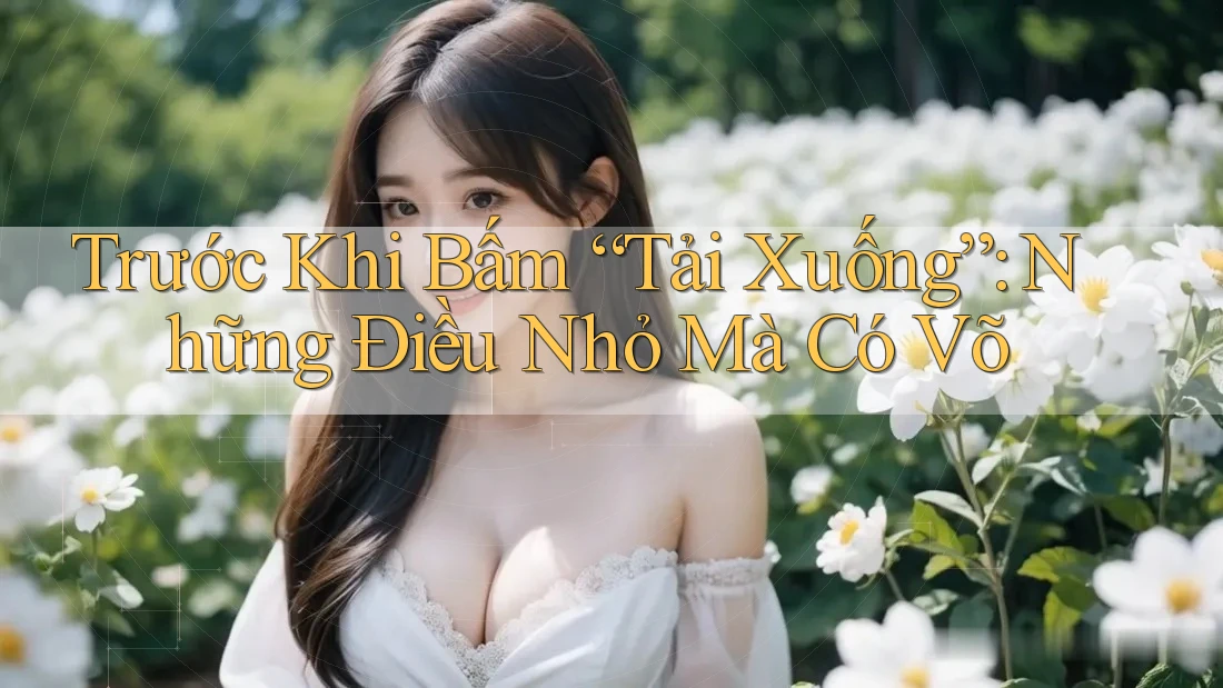 Trước Khi Bấm “Tải Xuống”: Những Điều Nhỏ Mà Có Võ Trước Khi Bấm “Tải Xuống”: Những Điều Nhỏ Mà Có Võ